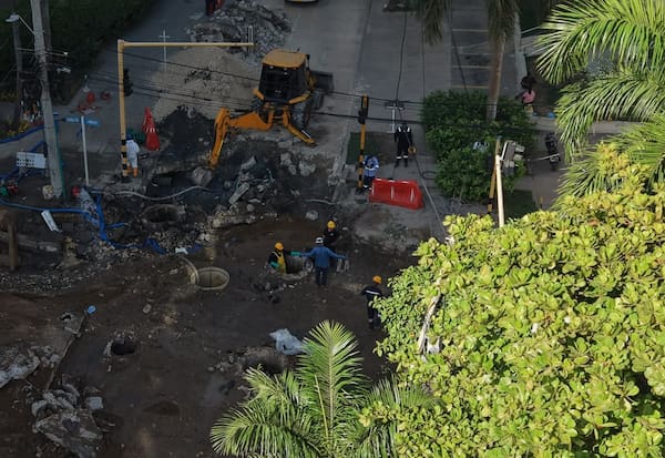 Megaproyecto de Control de Inundaciones: tuberías de asbesto que abastecían agua potable en Bocagrande serán reemplazadas