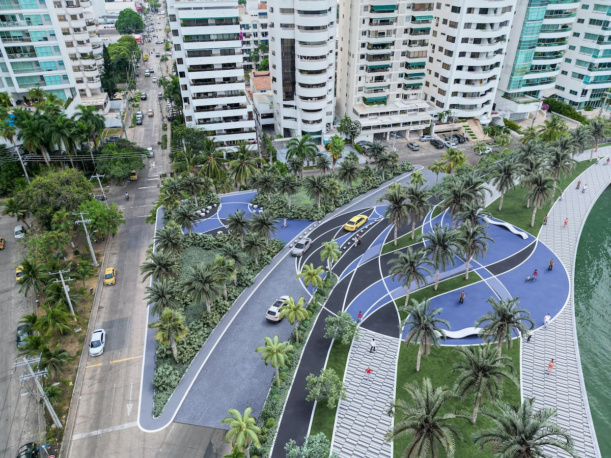 Proyecto de ntervención integral para mitigar inundaciones y el aumento del nivel del mar, transformando el frente de la bahía en un espacio urbano moderno y seguro.