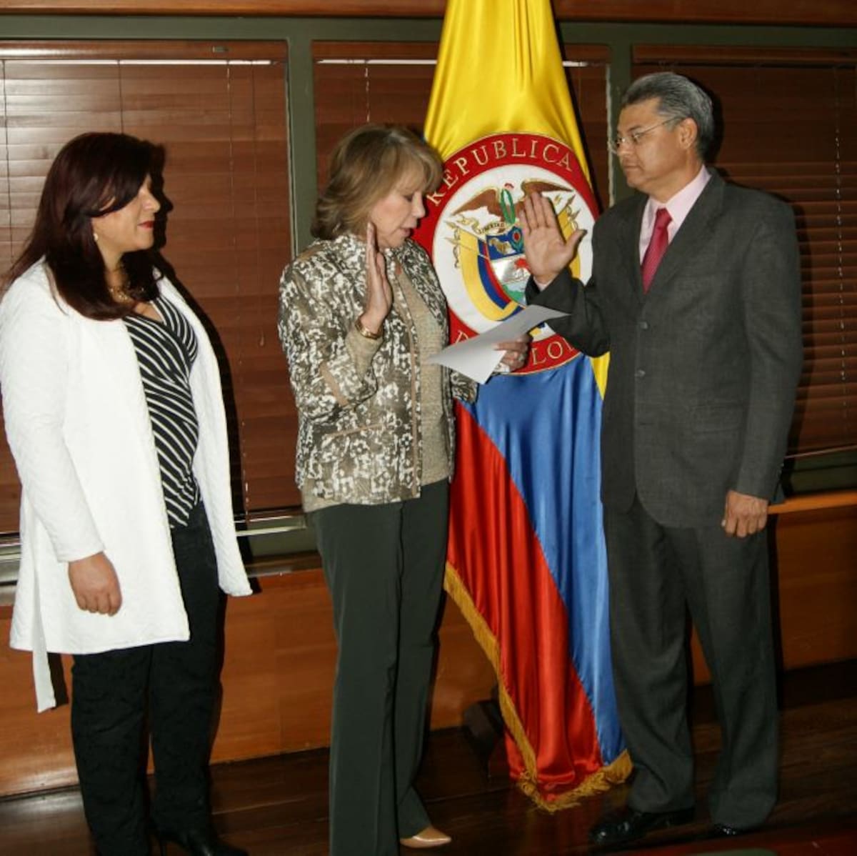 La posesión se realizó en el Consejo Superior de la Judicatura en la capital del país, ante la presidenta de esa entidad, Marta Lucia Olano de Noguera. Cortesía