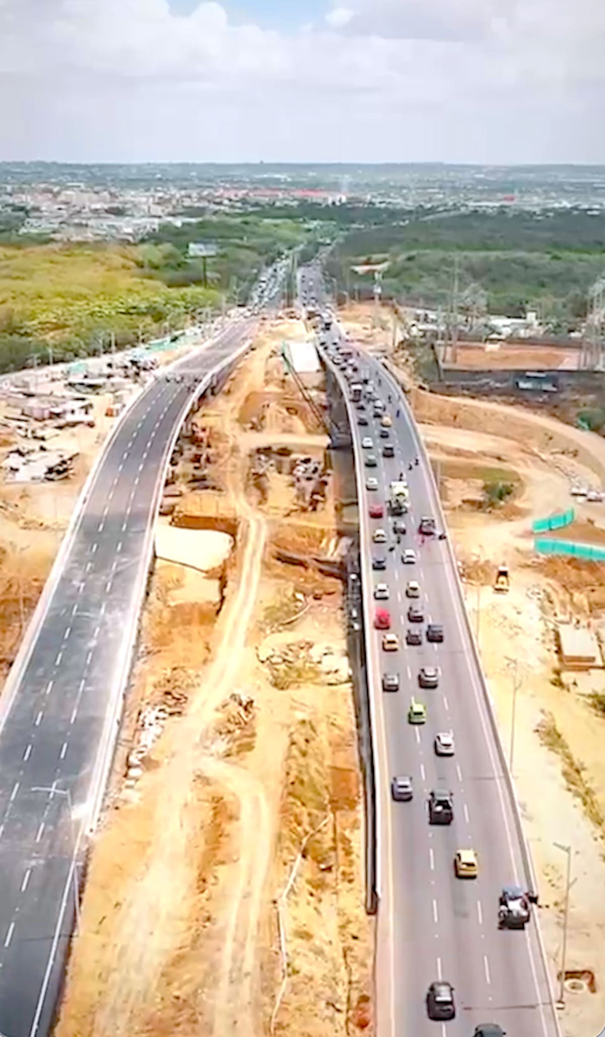 Con la habilitación de los dos carriles del puente en Alameda del Río mejorará la movilidad vehicular en Barranquilla.//Cortesía Alcaldía de Barranquilla.