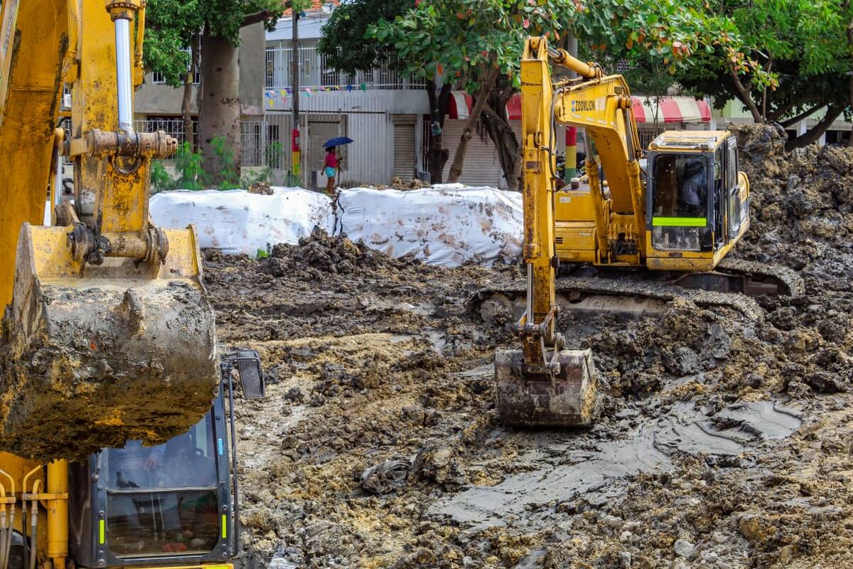 Distrito se reanudan obras en puente que conecta a Las Palmeras con Las Palmeritas