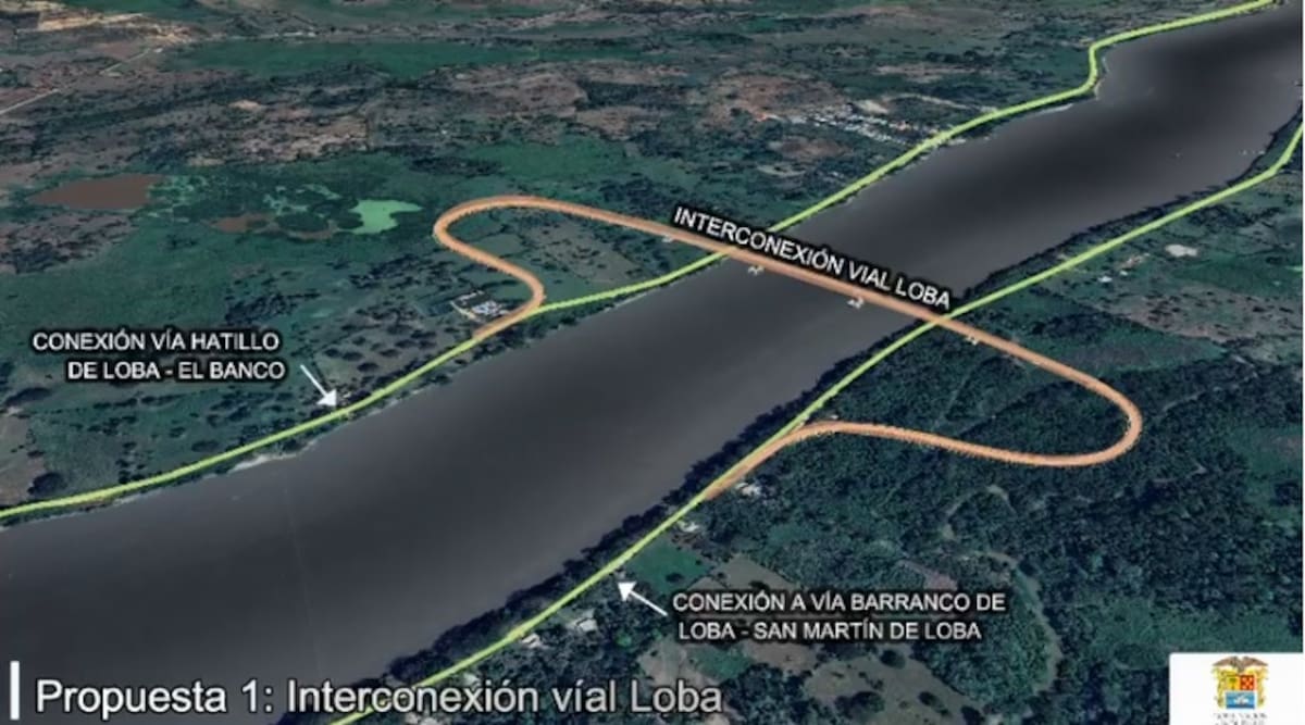 Render del proyecto puente Lobas. //Cortesía Gobernación de Bolívar.
