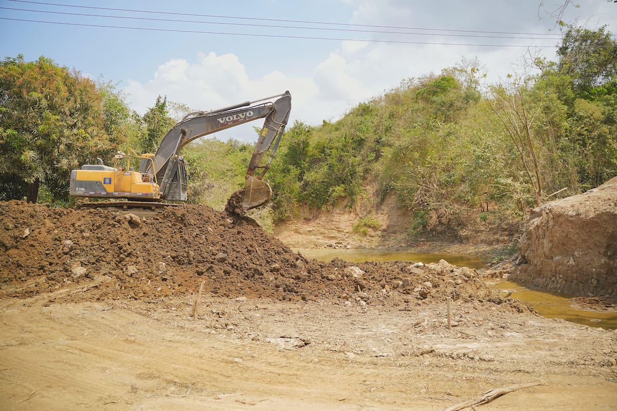 Avanzan los trabajos del nuevo puente Capote en Santa Catalina. // Foto: cortesía