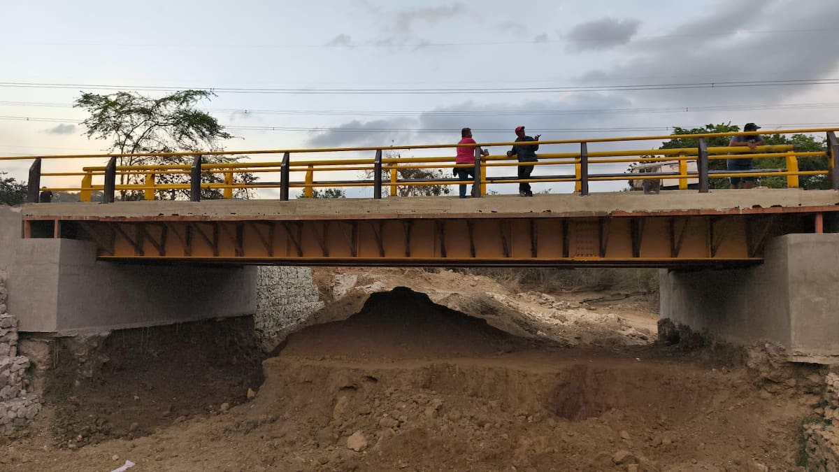 Los trabajos en el nuevo puente de El Guamo ya están por culminar.// Foto: cortesía
