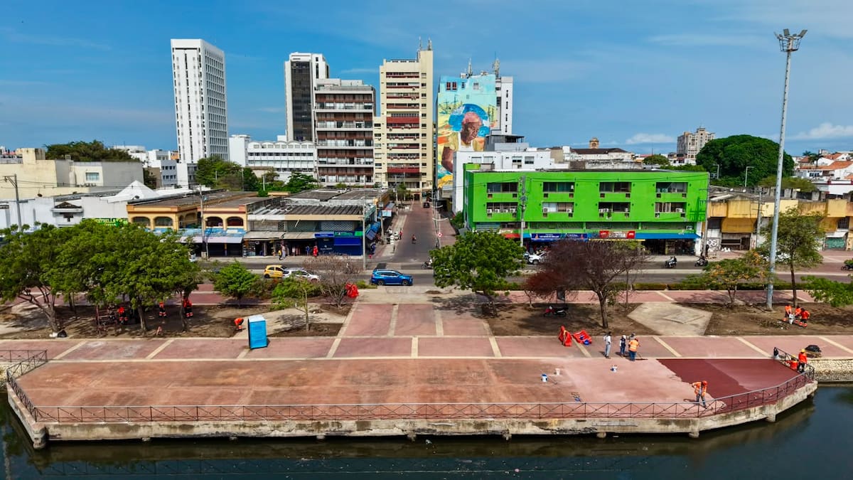 Las obras en Puerto Duro servirán para mejorar la movilidad y zonas de parqueo de las chivas turísticas en la ciudad. // Cortesía: Alcaldía de Cartagena.