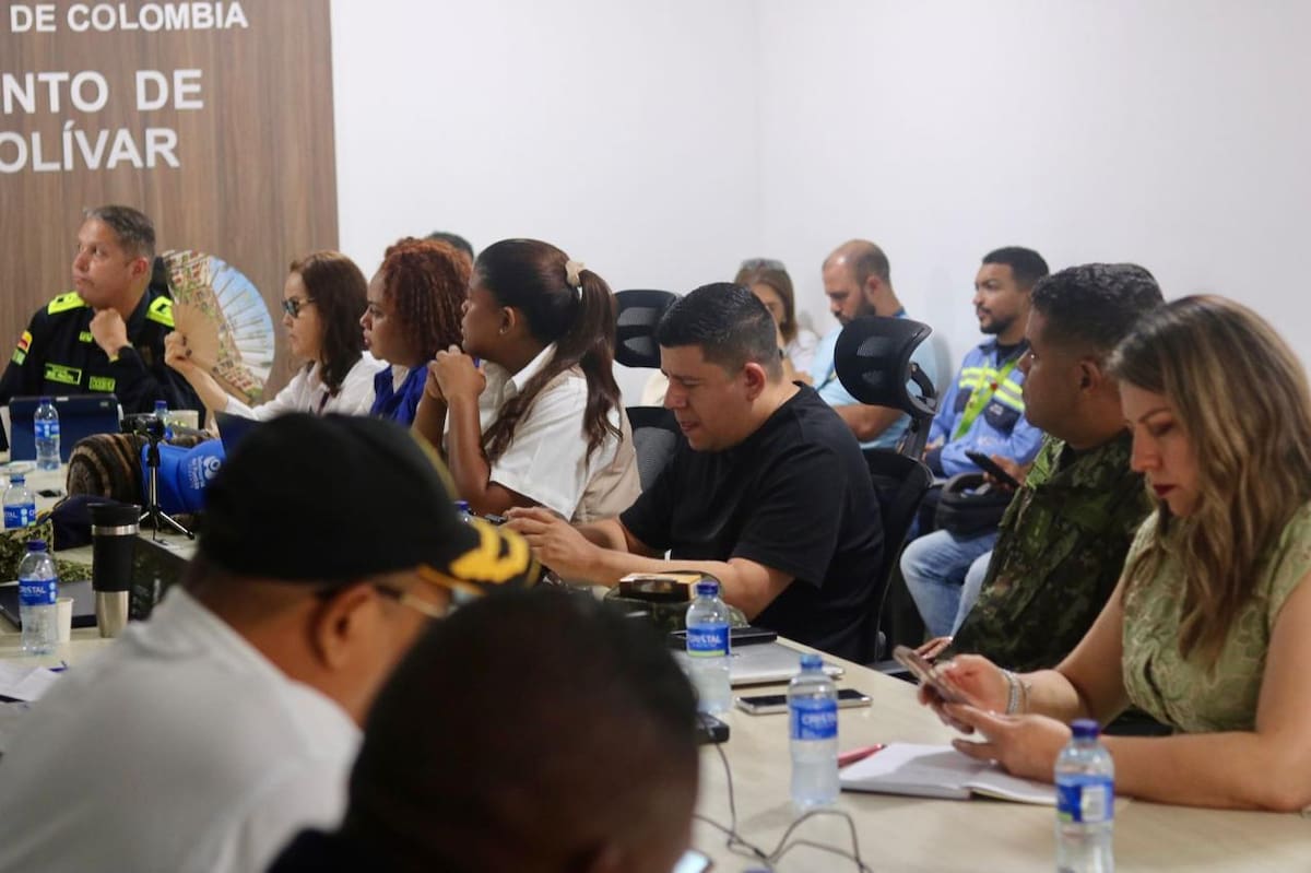 Puesto de Mando Unificado en Bolívar. // Foto: Gobernación de Bolívar