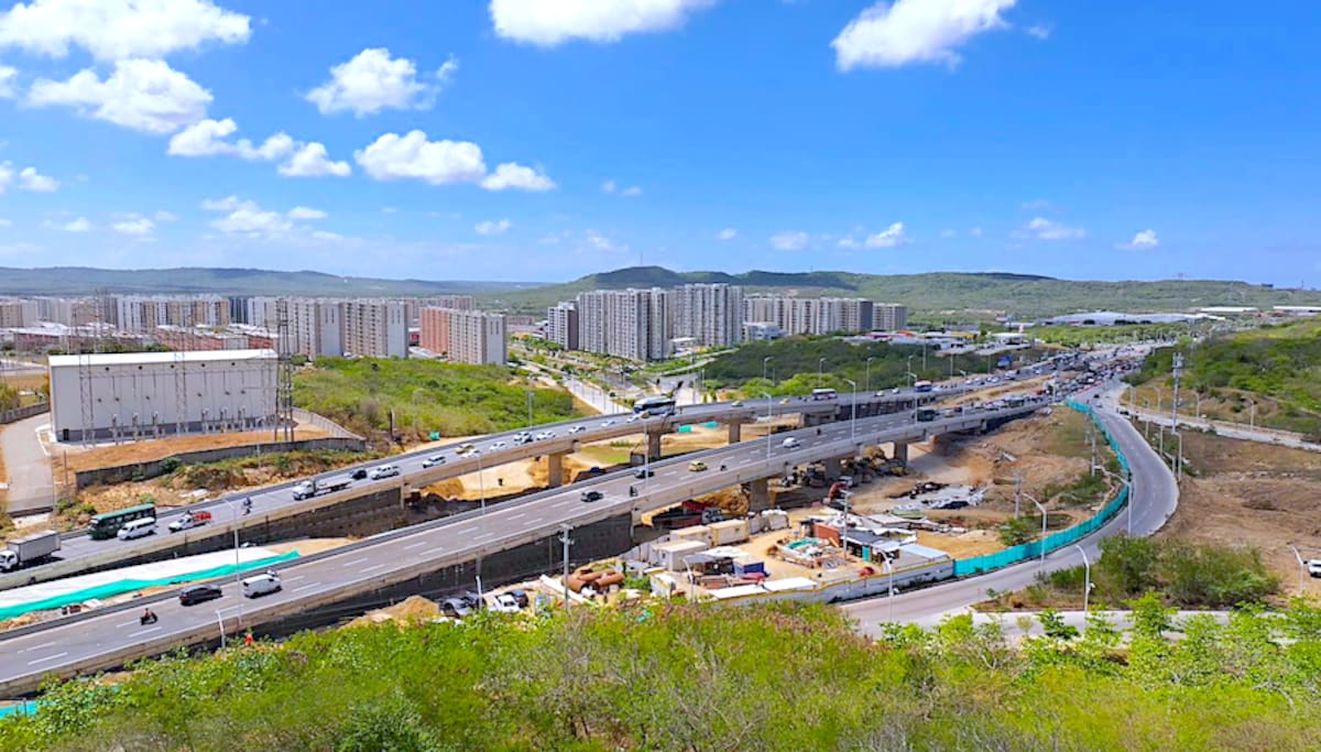 Ya quedaron habilitados los dos puentes construido frente Alameda del Río, que servirán para mejorar la movilidad al norte de Barranquilla.//Cortesía Alcaldía de Barranquilla.