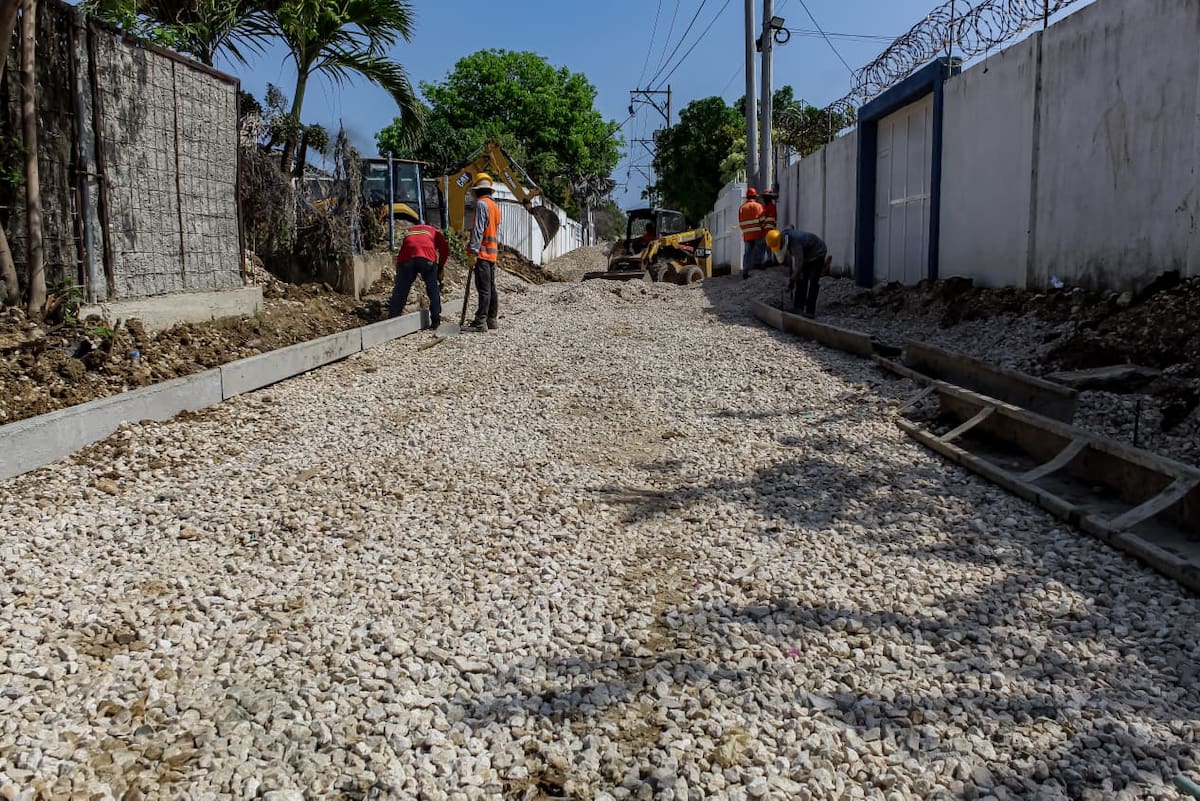 Obras en Punta Canoa. // Foto: cortesía - Alcaldía de Cartagena.