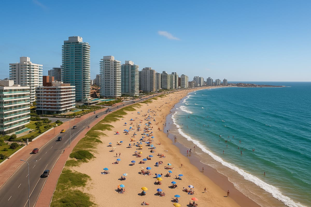 Punta del Este, Uruguay. // Imagen creada con Inteligencia Artificial.