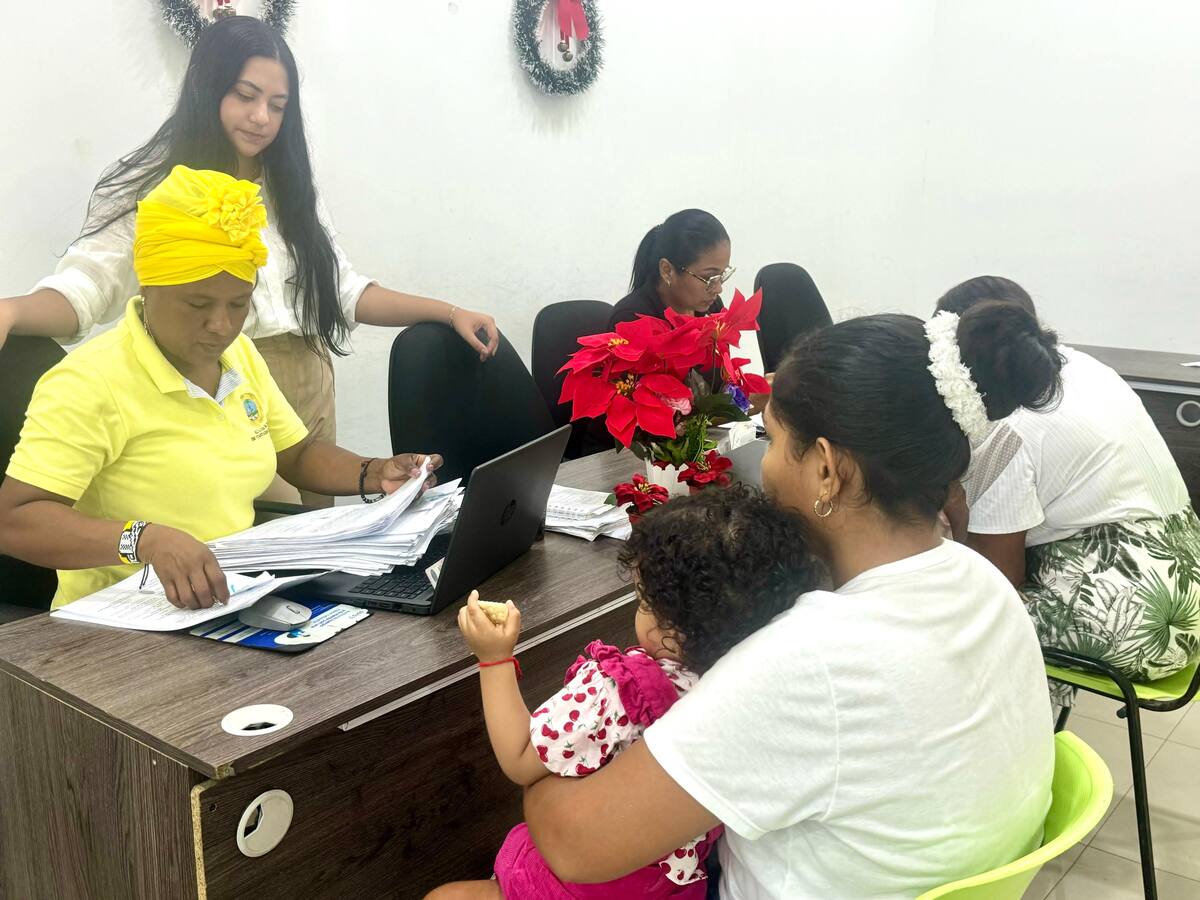 Punto de atención de Renta CIudadana en Cartagena. // cortesía