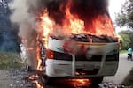 Ataque en la vía Popayán-Cali: queman bus y activan investigación