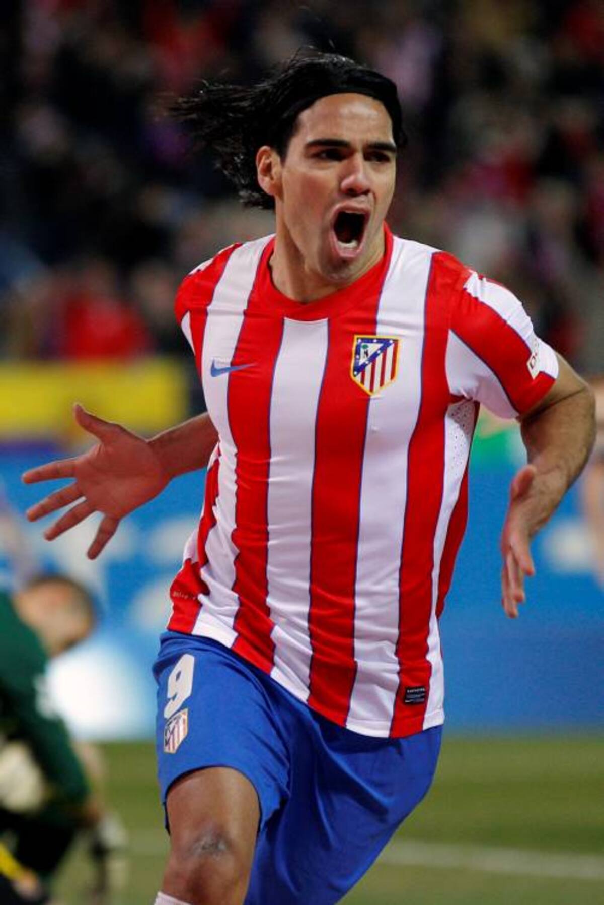 Radamel Falcao García hizo el tercer gol del Atlético de Madrid. AP DANIEL OCHOA DE OLZA