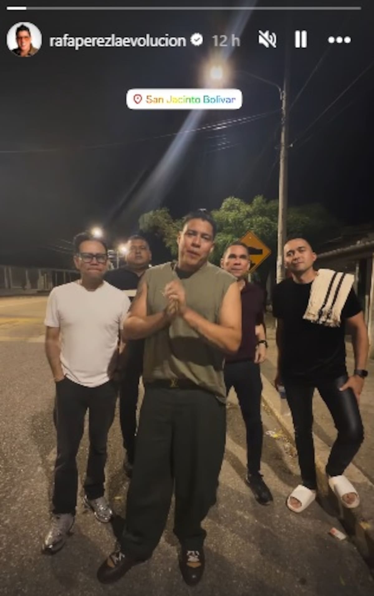 Video de Rafa Pérez en San Jacinto, Bolívar. //Foto: captura de video.