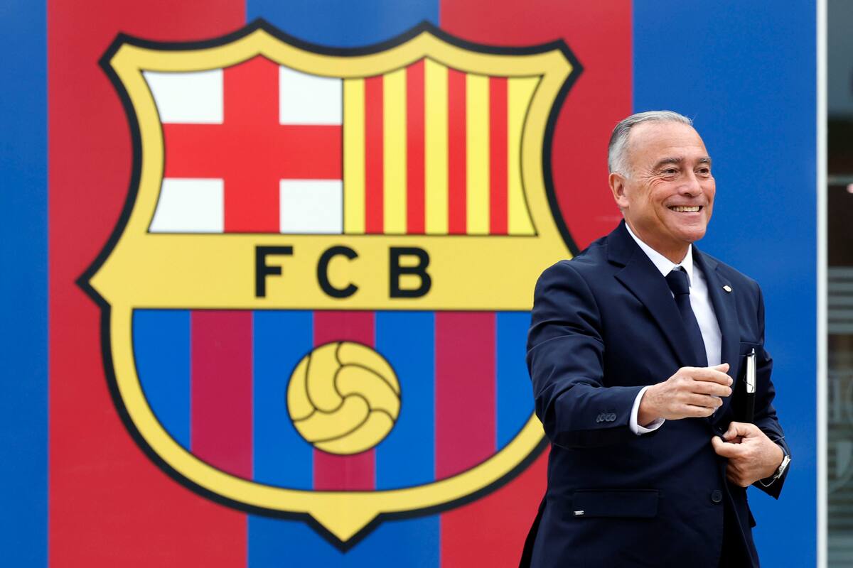El presidente encargado del FC Barcelona, Rafael Yuste. //Foto, EFE: Toni Albir