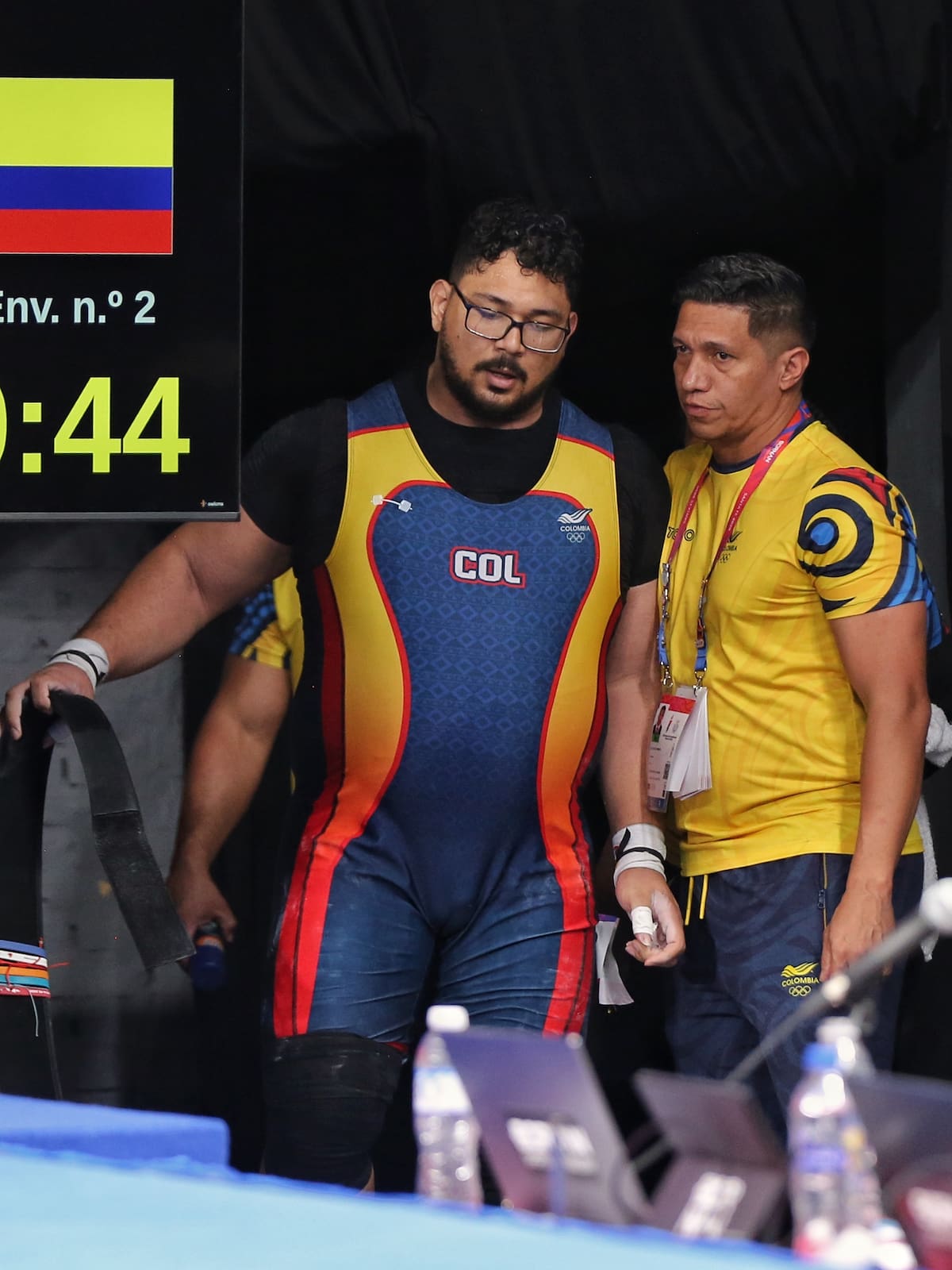 El pesista cartagenero Rafael Cerro representó con altura a Colombia en los Juegos Suramericanos en Santa Fe. //Cortesía: COC