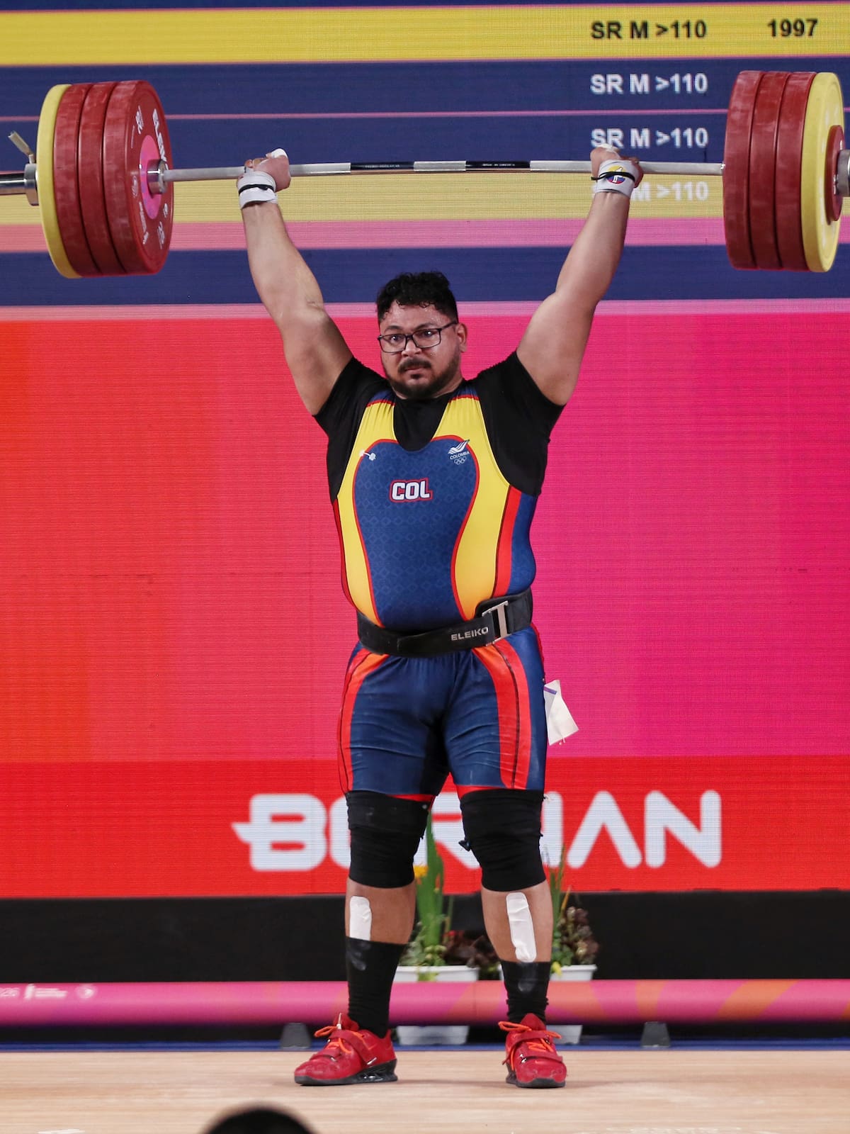 El pesista cartagenero Rafael Cerro representó con altura a Colombia en los Juegos Suramericanos en Santa Fe. //Cortesía: COC
