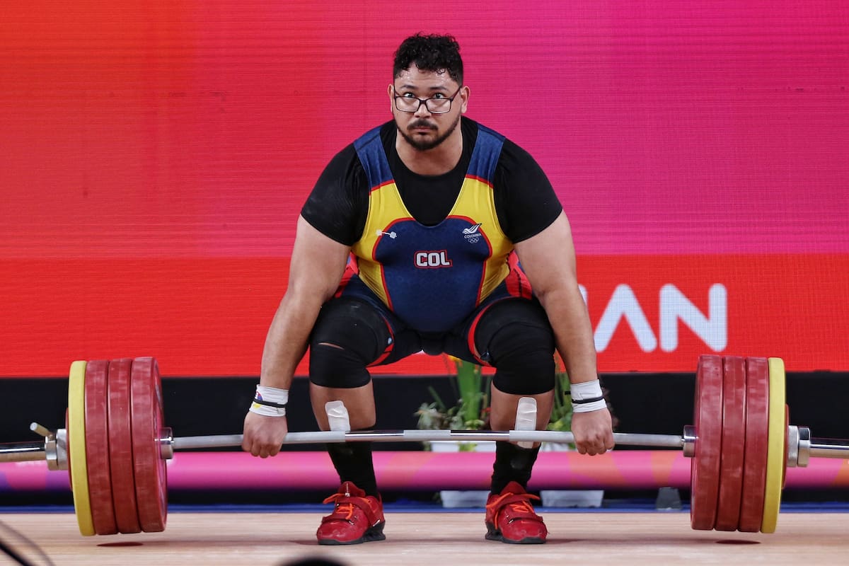 El pesista cartagenero Rafael Cerro representó con altura a Colombia en los Juegos Suramericanos en Santa Fe. //Cortesía: COC