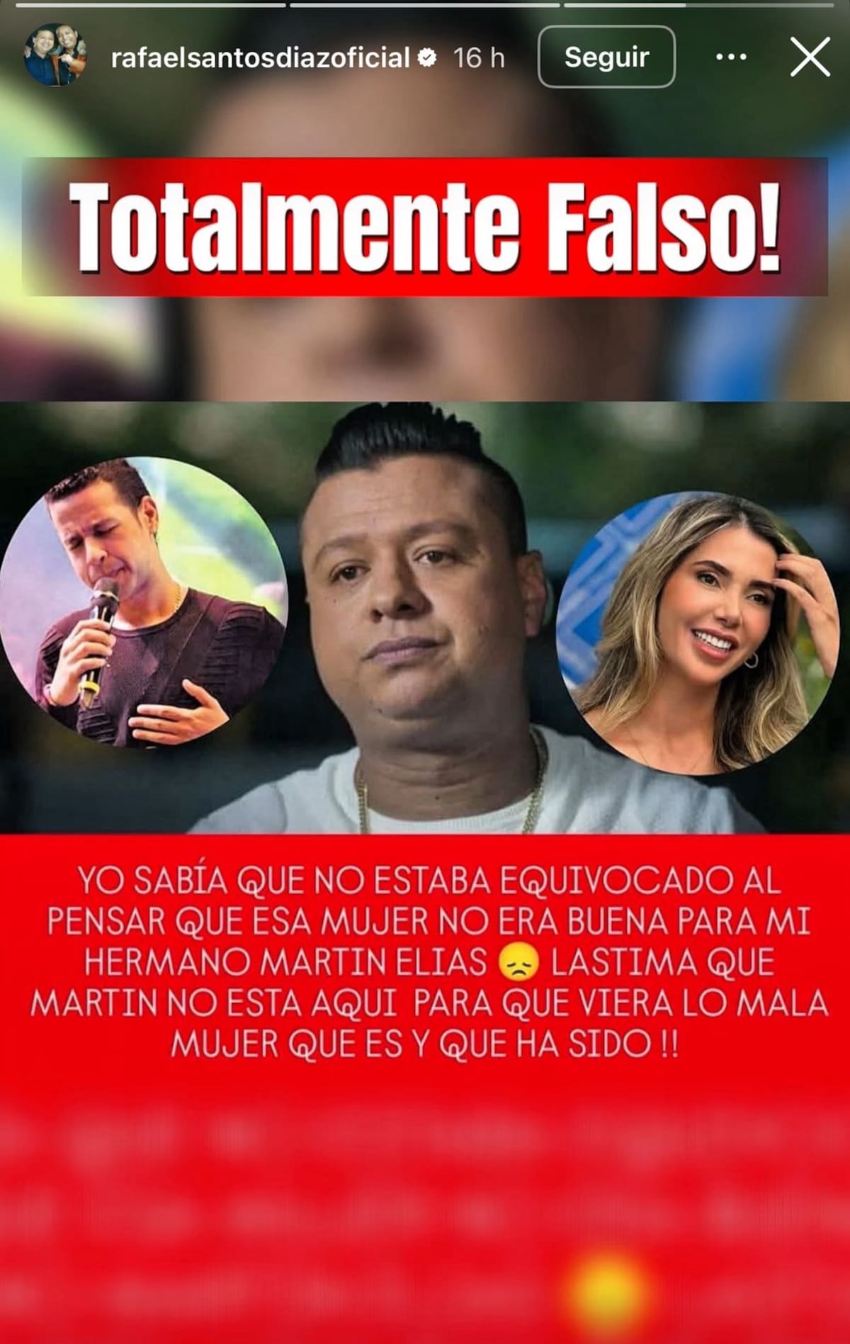 El artista por medio de sus redes sociales aclaró la situación