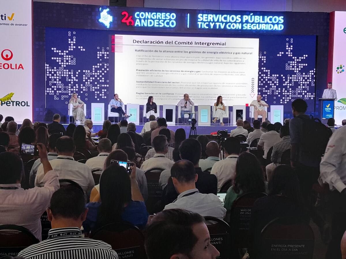 Miembros del Comité Intergremial del sector de energía y gas suscribieron ayer en Cartagena una declaración para continuar un trabajo continuo con Gobierno y comunidades en pro de la sostenibilidad financiera del sector de energía y gas. Suscribieron la declaración Ser Colombia, Naturgas, Acolgen, Andeg, Asocodis y Andesco. // HFA - EU.