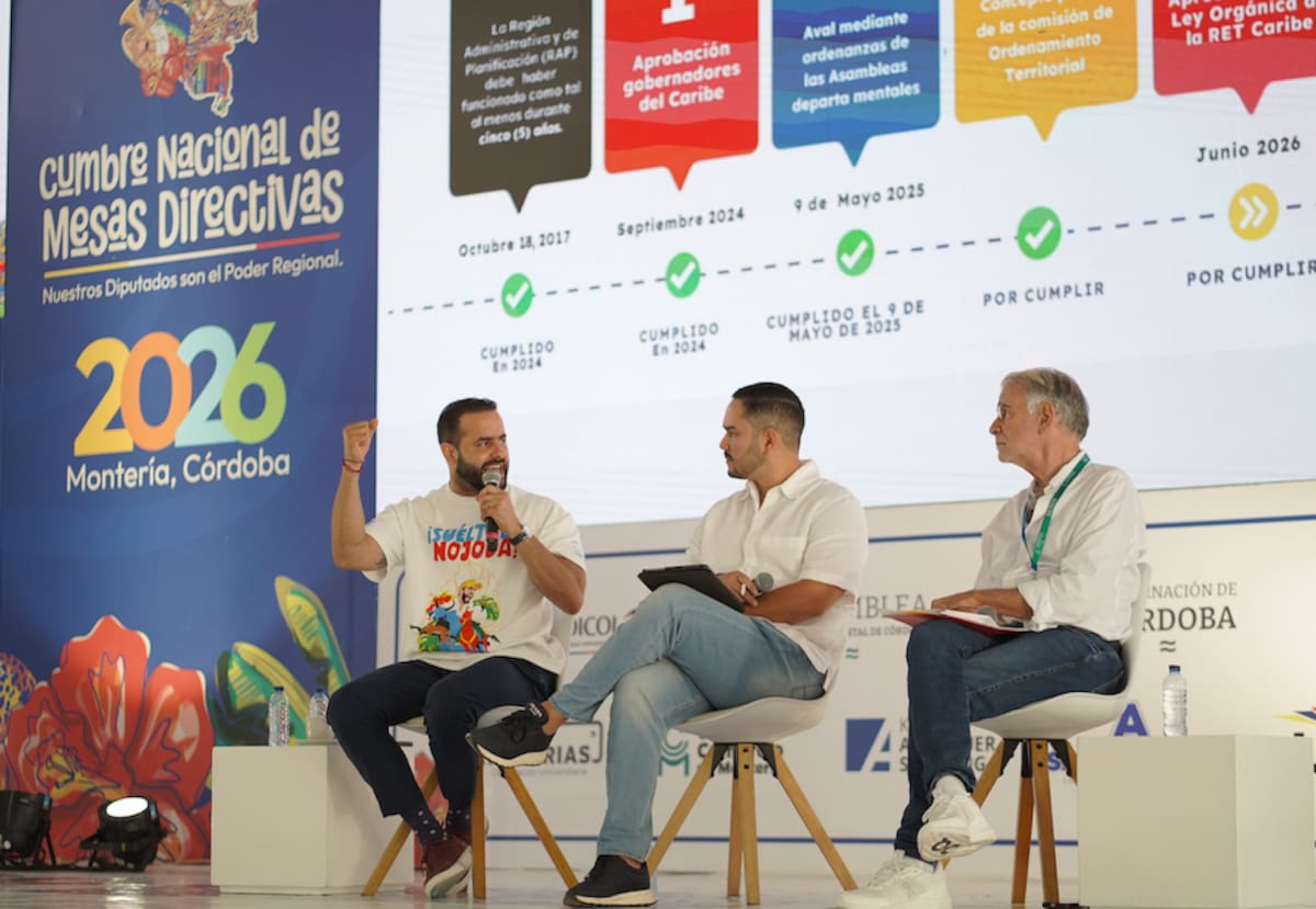 Erasmo Zuleta Bechara, gobernador de Córdoba; Jesús Pérez, gerente de la Región Administrativa y de Planificación Caribe RAP Caribe, y Eduardo Verano, gobernador del Atlántico.//Cortesía Gobernación del Atlántico