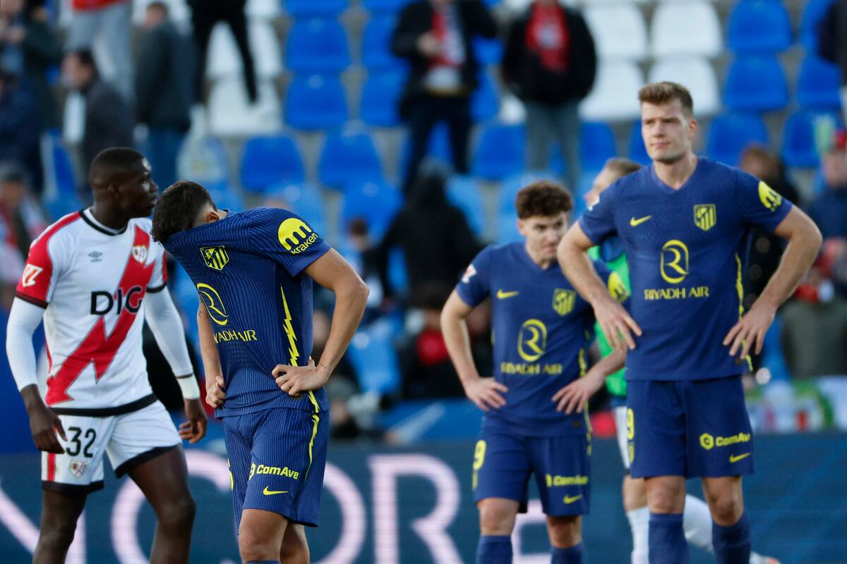 Atlético Madrid fue goleado por Rayo Vallecano tras victoria ante Barcelona
