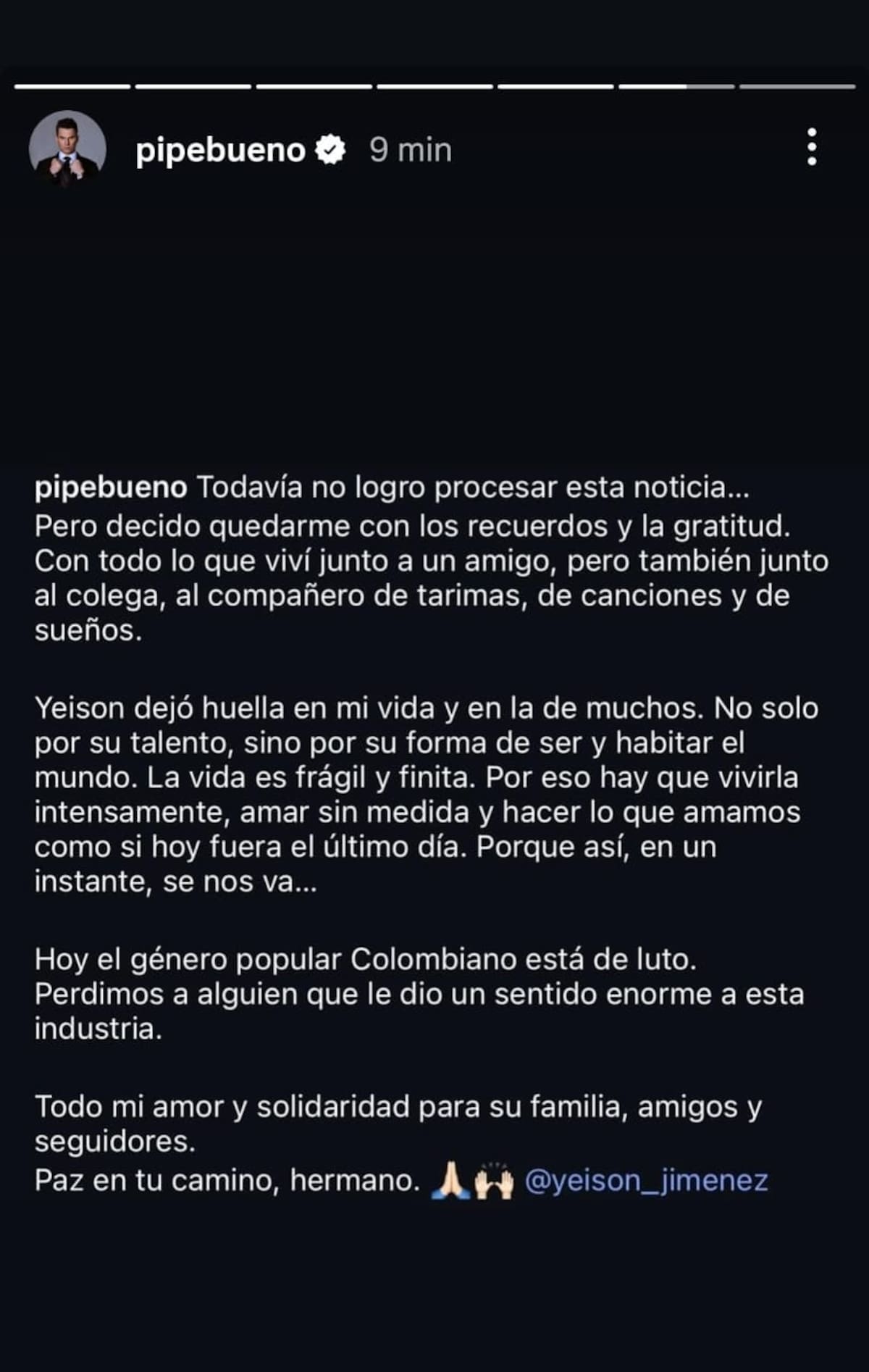 Reacciones de los fans: homenajes, velatones y mensajes tras la muerte de Yeison Jiménez