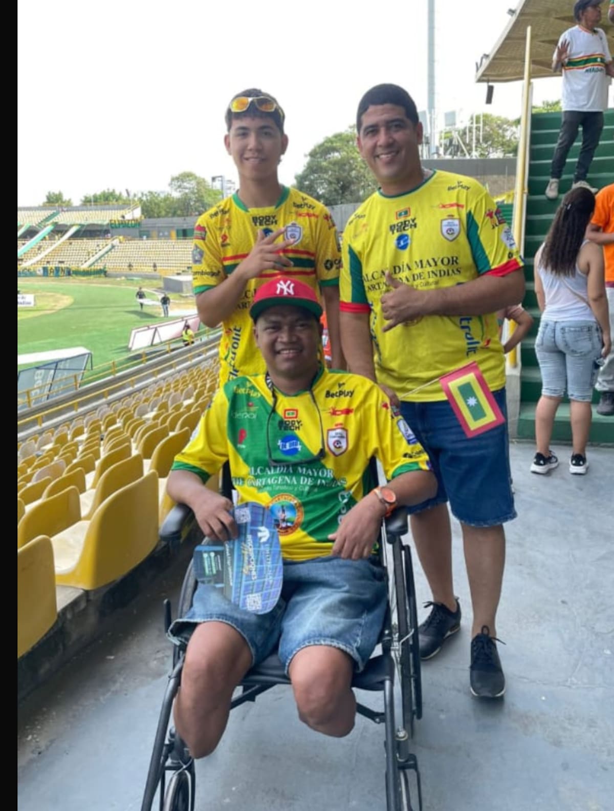 Luis Carlos Mendivil fue feliz viendo jugar al Real Cartagena. //CORTESÍA