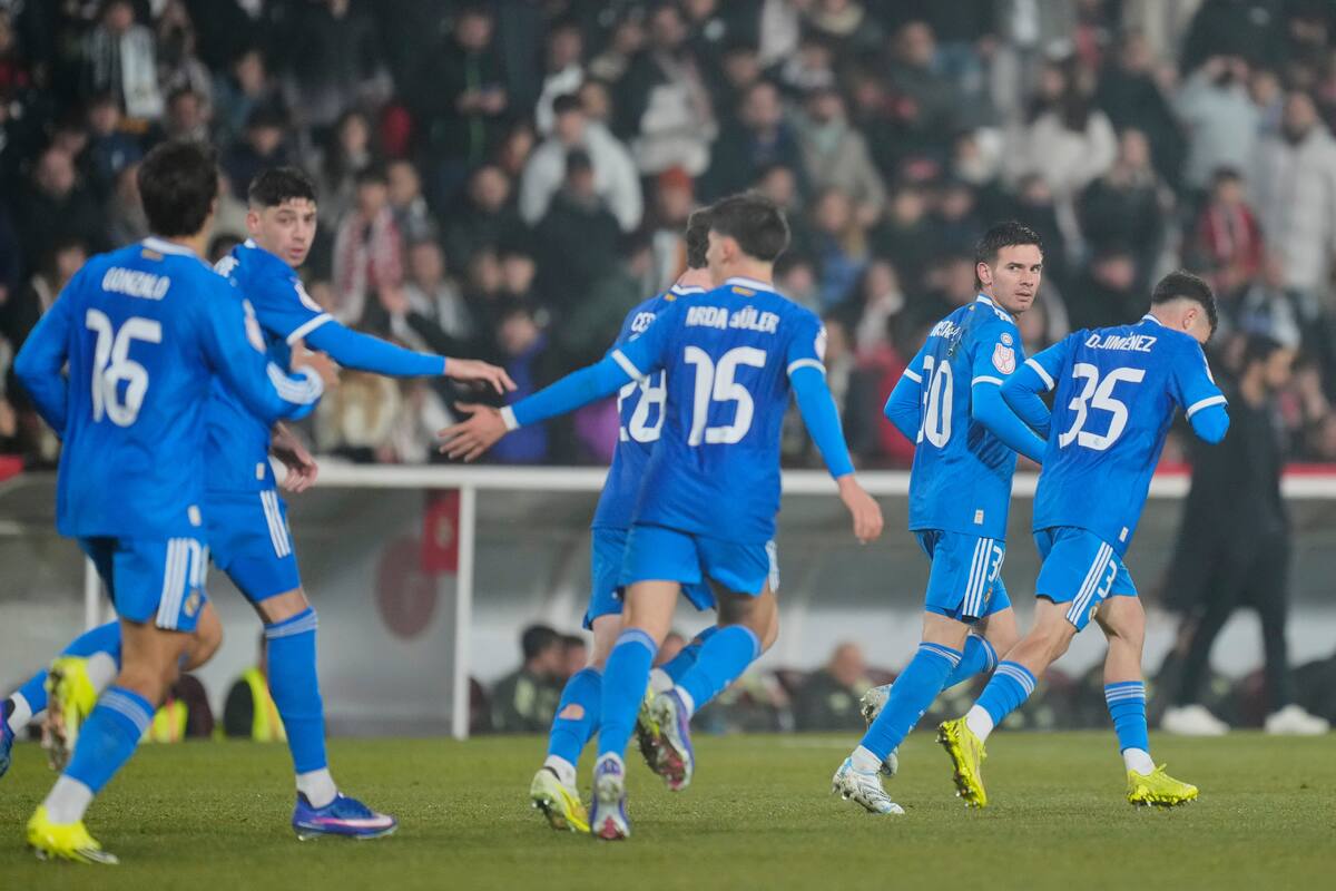 Real Madrid sufrió para poder convertirle goles a Albacete en la Copa del Rey. //Foto, AP: Jose Breton