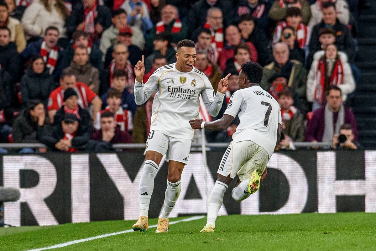 Kylian Mbappé fue la gran figura en la victoria de Real Madrid por LaLiga. //Foto, EFE: Javier Zorrilla