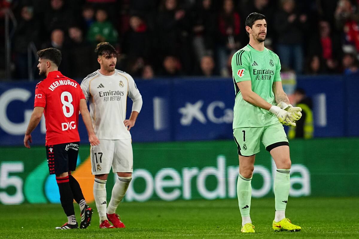 Real Madrid cayó ante Osasuna en los últimos minutos. //Foto, AP: Miguel Oses