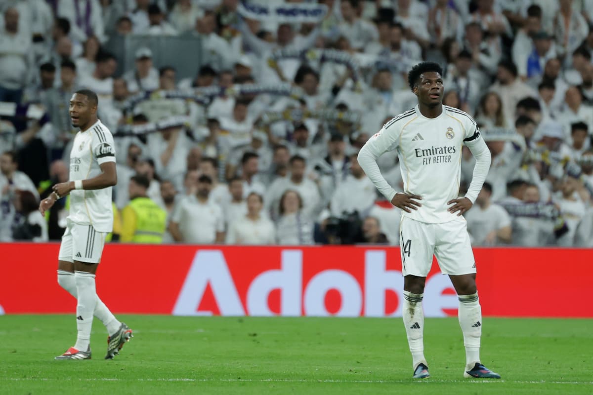 El centrocampista francés del Real Madrid, Aurélien Tchouaméni se encuentra en el ojo de la polémica. //Foto, EFE: Juanjo Martín