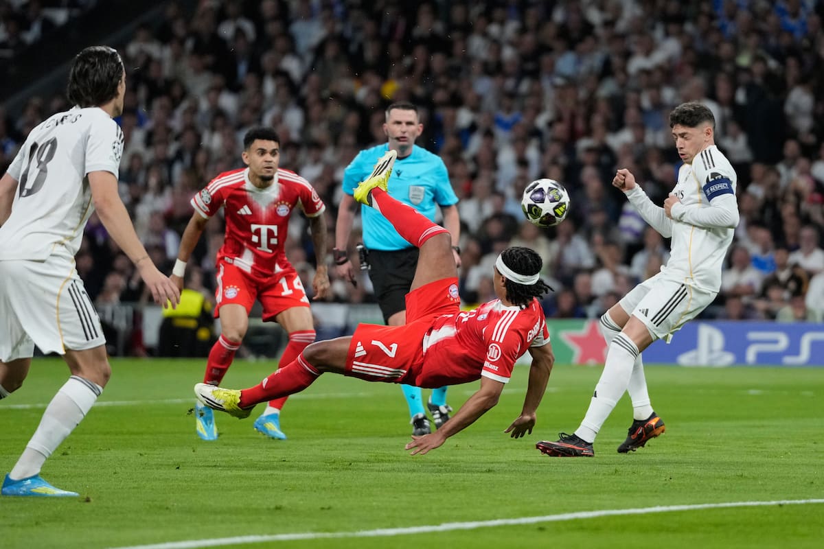 La balanza del partido entre Real Madrid y Bayern Múnich por la Champions League estuvo muy equilibrada. //Foto, AP: Bernat Armangue