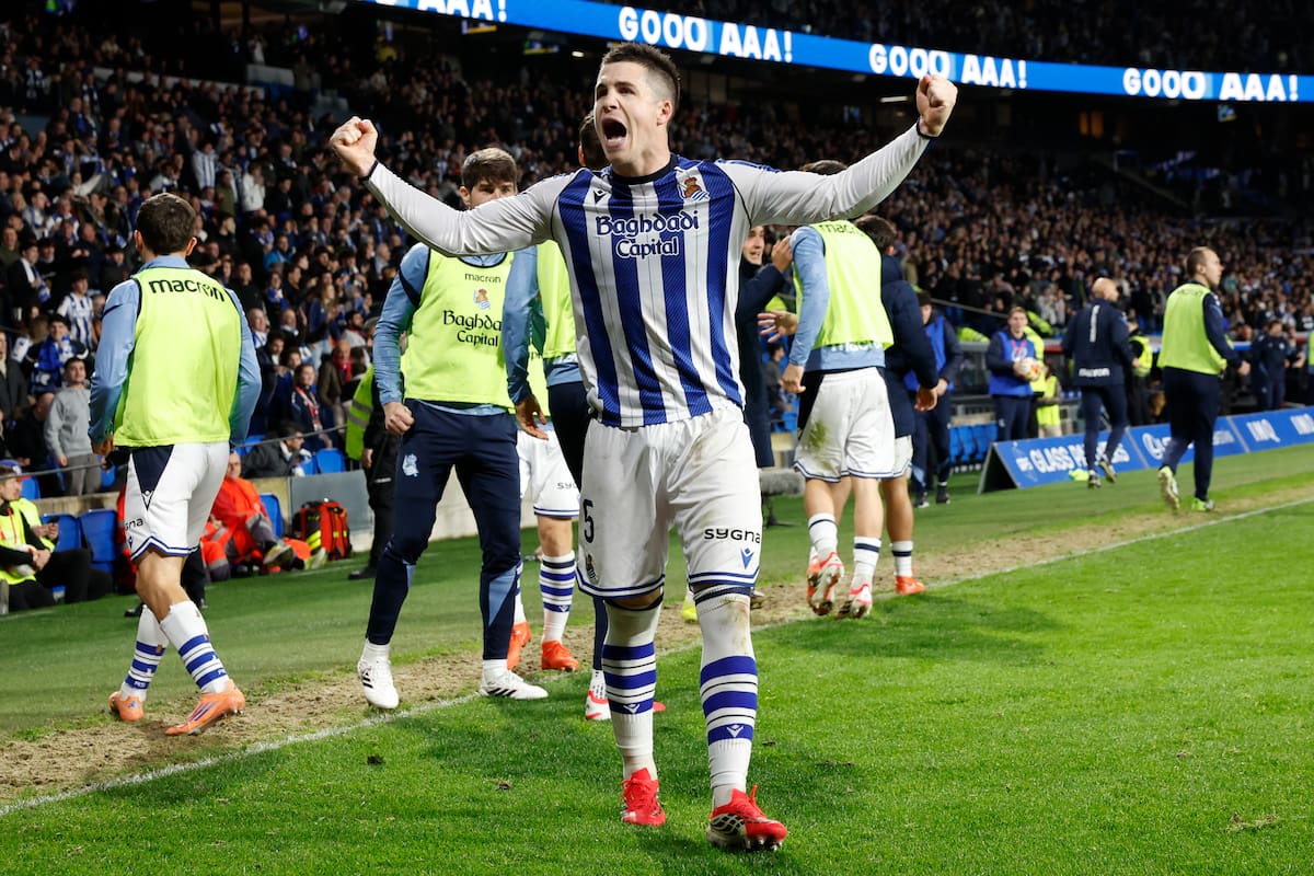 Real Sociedad viene de eliminar a Osasuna en la Copa del Rey. //Foto, EFE: Javier Etxezarreta.