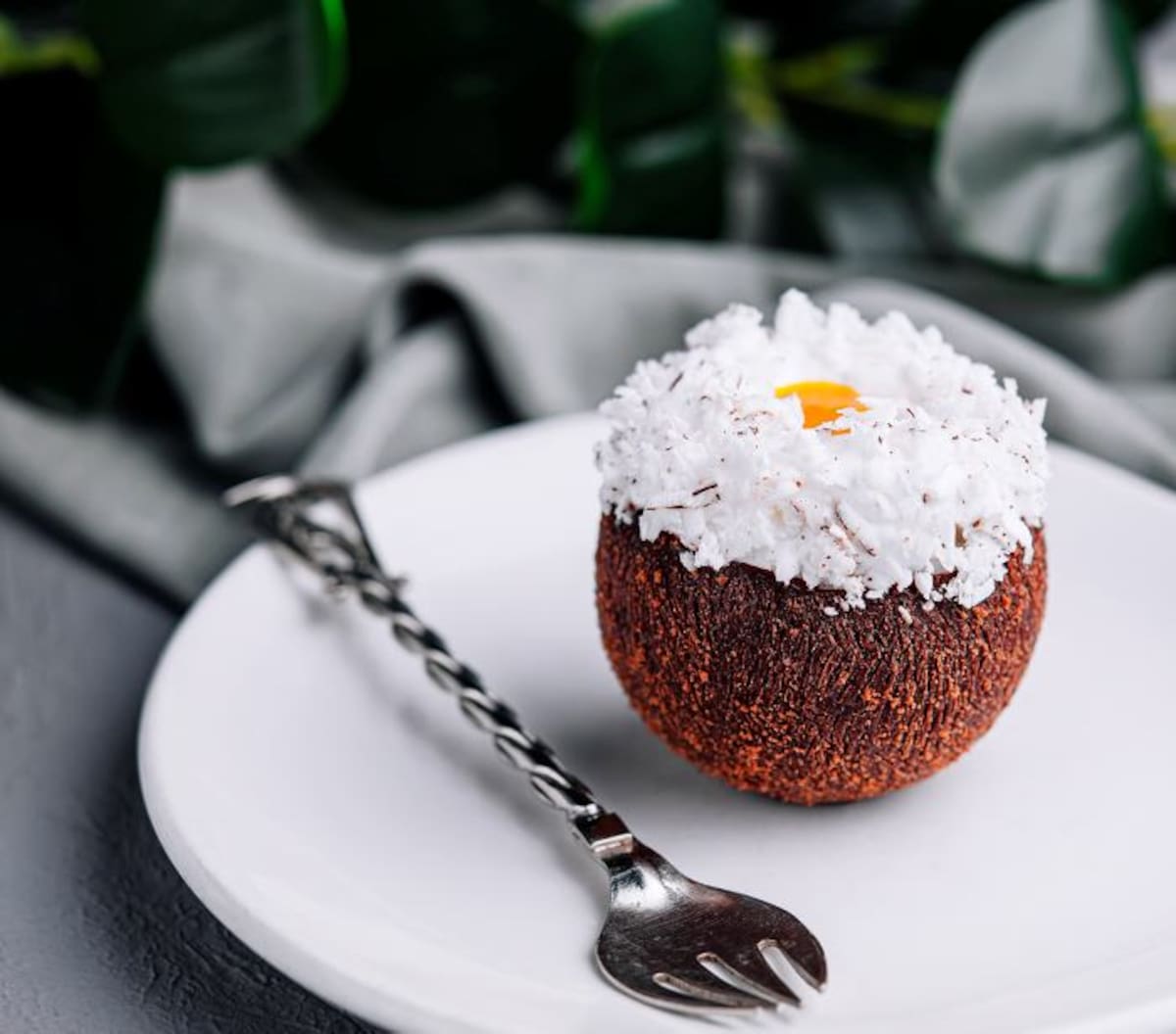 Helado de coco.