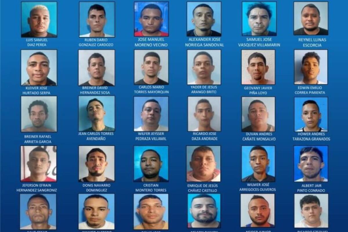 Los 34 más buscados: Policía reveló los rostros de los fugados durante motín