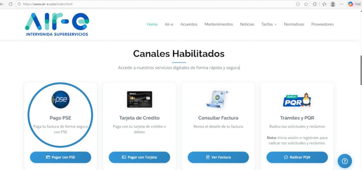 Estas son las medidas que deben tomar los usuarios para evitar fraudes cuando se hagan pagos en líneas.//Cortesía Air-e.