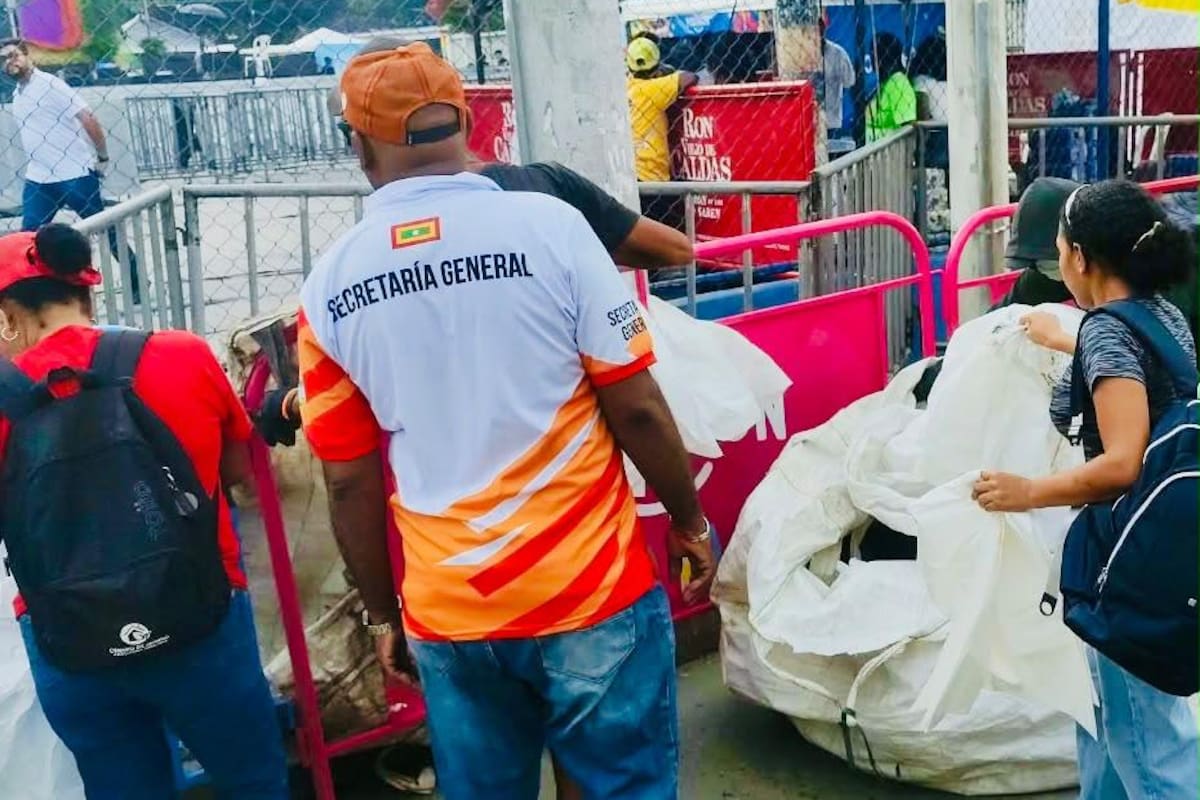 Recuperan 201 kilos de material aprovechable durante preludio de Canapote