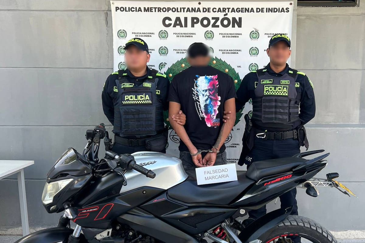 Recuperan dos motocicletas robadas y capturan a un joven en operativos en Cartagena