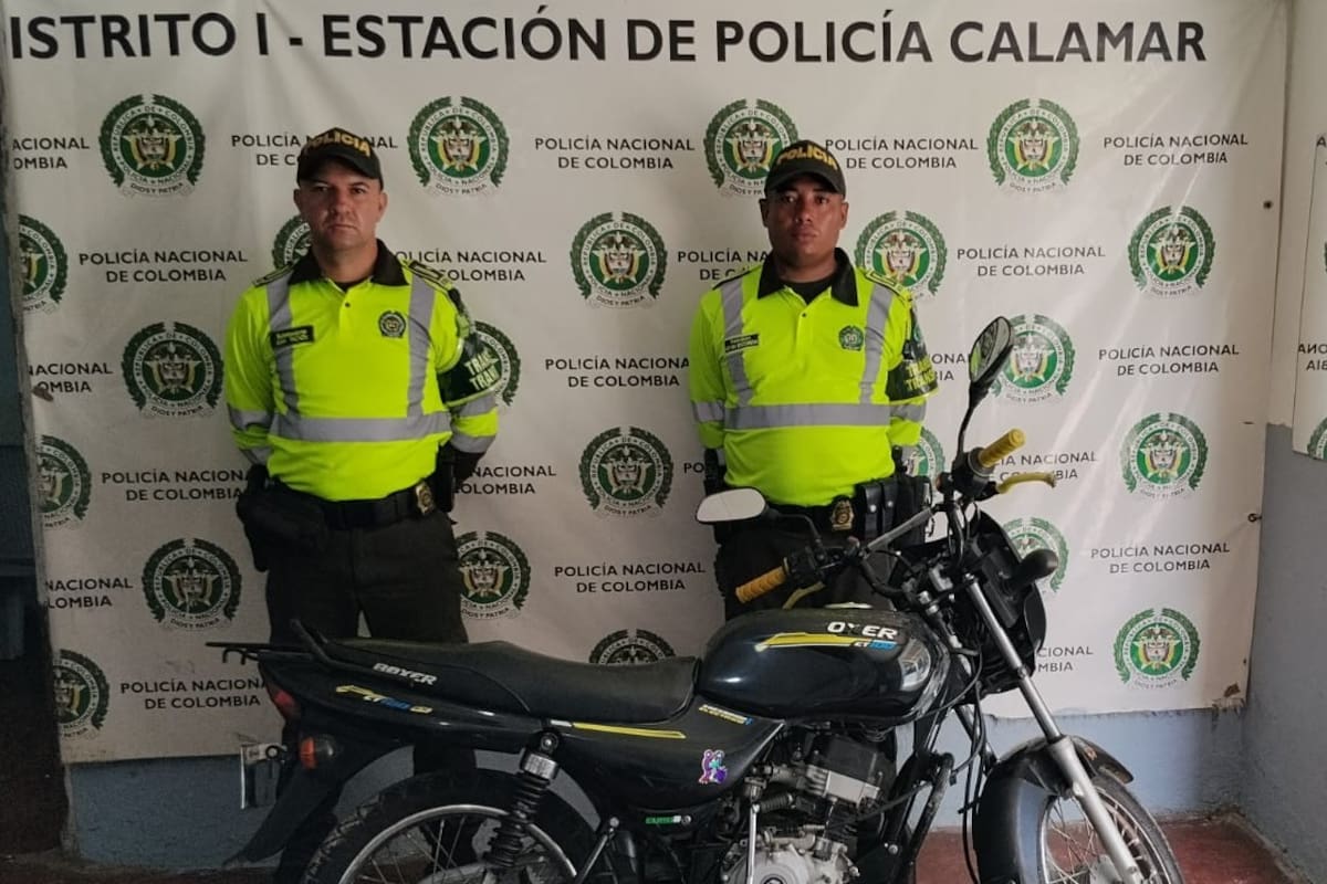 Cayó en Calamar motocicleta robada que intentaron hacer pasar como legal