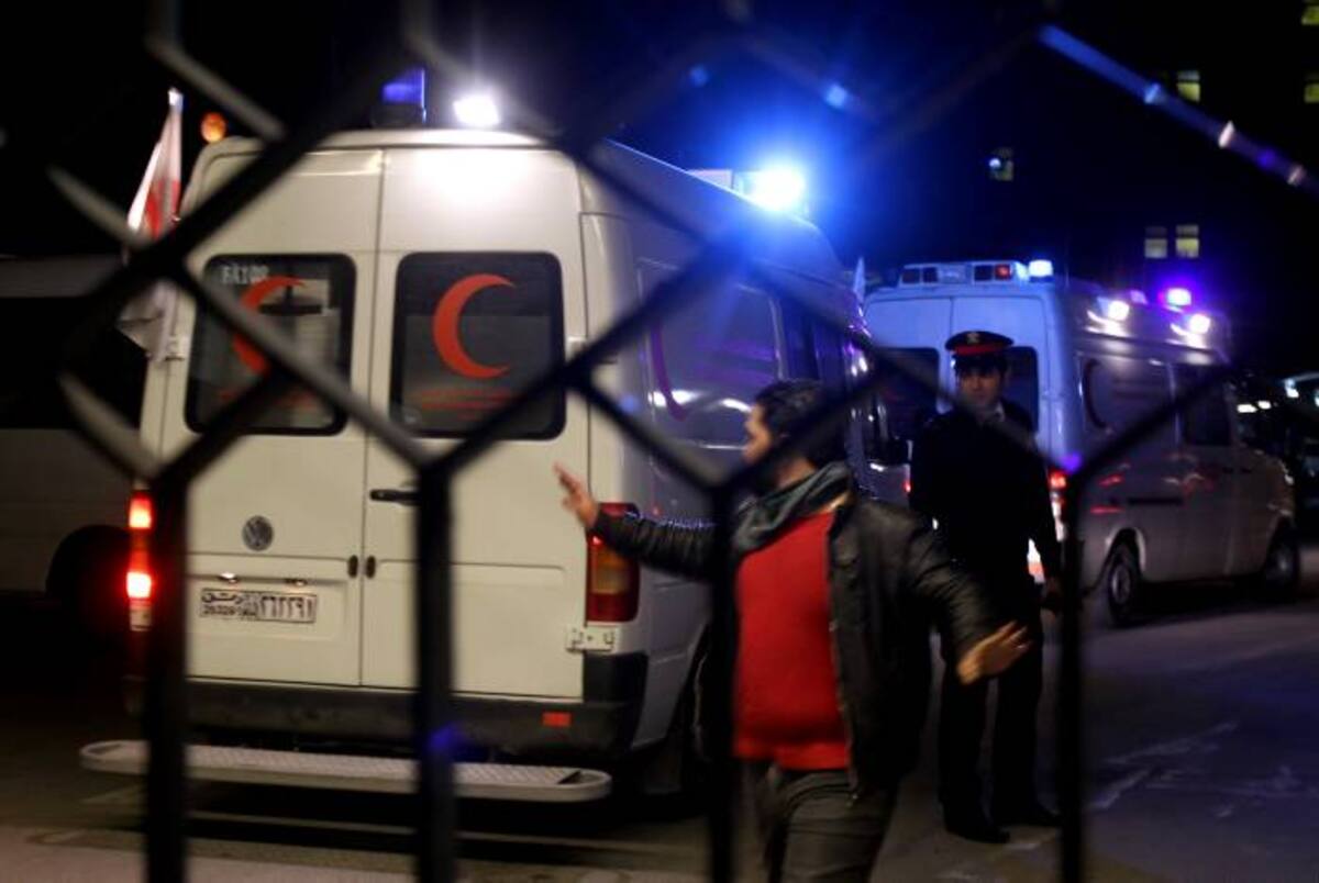 Los cadáveres de los periodistas fueron transportados en ambulancia de la Media Luna.