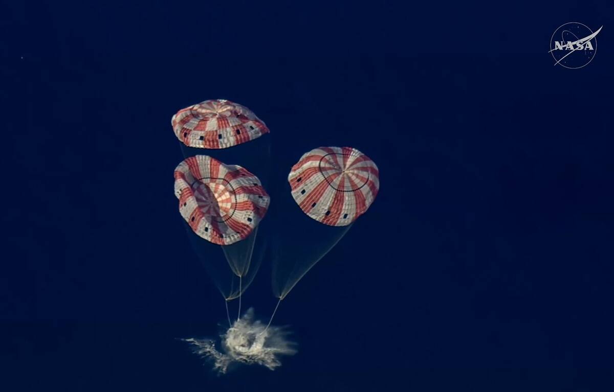 La tripulación de Artemis II ya está en la Tierra. // Foto: EFE