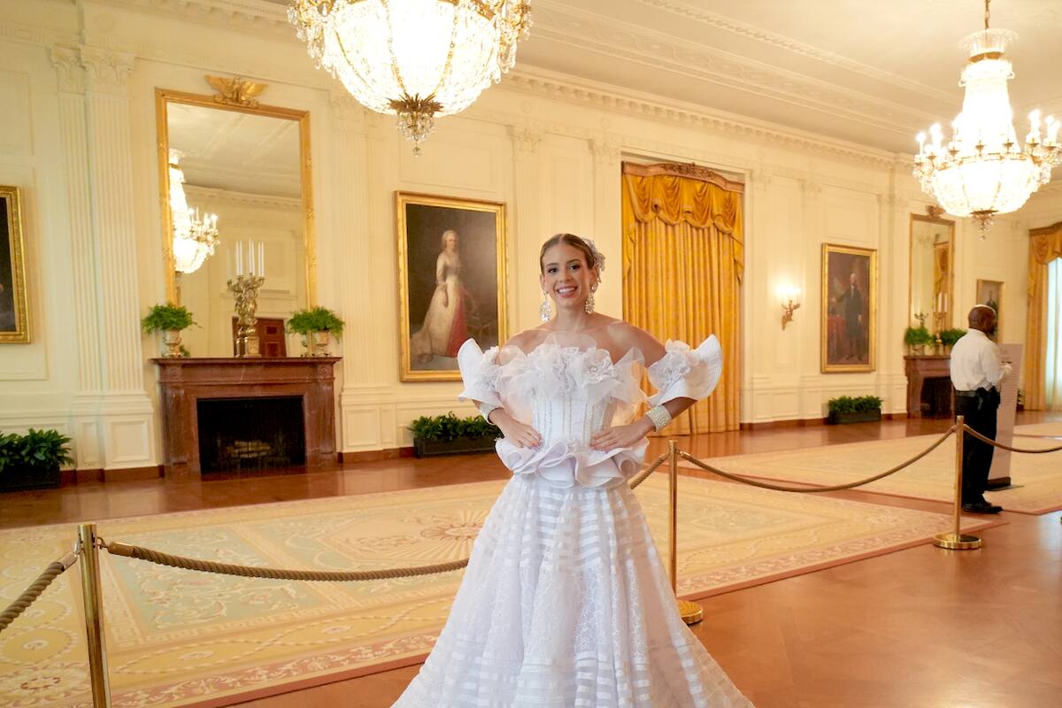 La Reina del Carnaval de Barranquilla 2025 visitó a la Casa Blanca