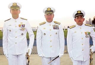 Ceremonia de relevo del Director de la Escuela Naval de Cadetes “Almirante Padilla”