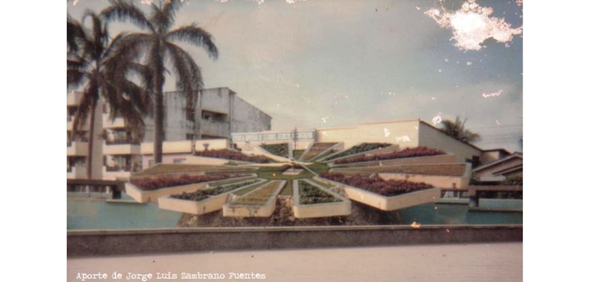 Foto del antiguo Reloj Floral. // Foto: cortesía.