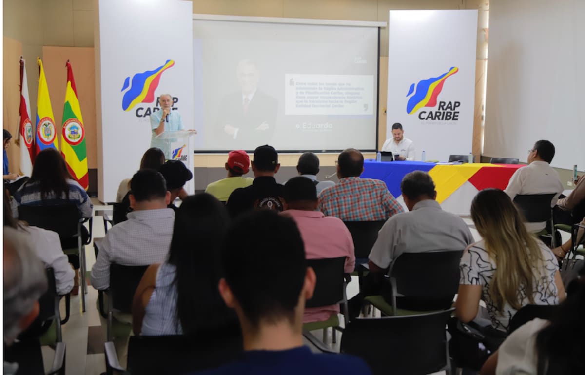 Aspecto de la Rendición de Cuentas de la RAP Caribe, vigencia 2025, realizado en el auditorio del piso 12 de la sede de la Gobernación del Atlántico.//Cortesía DPGDA.