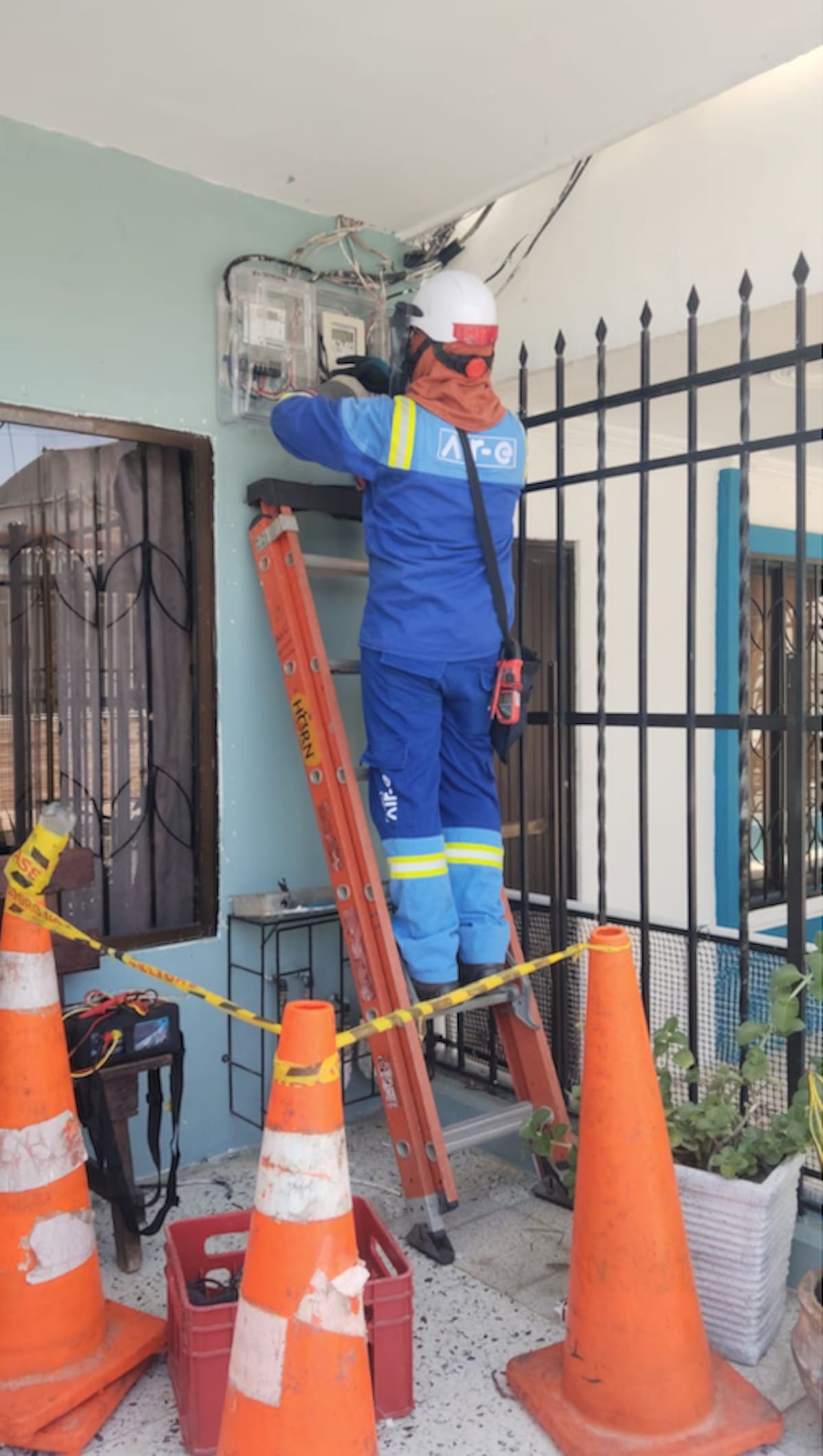 Nuevos casos de robos de energía fueron denunciados por la empresa Air-e Intervenida en Atlántico, Magdalena y La Guajira.//Cortesía Air-e.