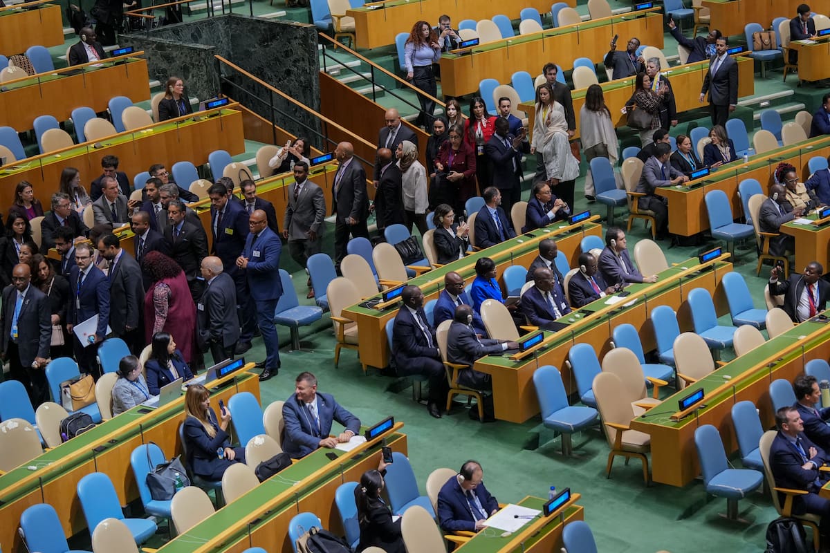 Delegaciones de la ONU abandonan la sala ante el discurso de Benjamin Netanyahu