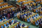 Delegaciones de la ONU abandonan la sala ante el discurso de Benjamin Netanyahu