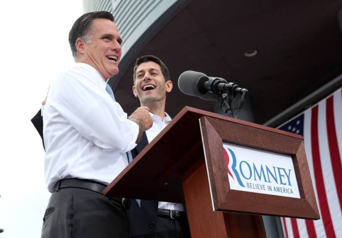 Mitt Romney presentó a Paul Ryan como su formula vicepresidencial. AFP JUSTIN SULLIVAN