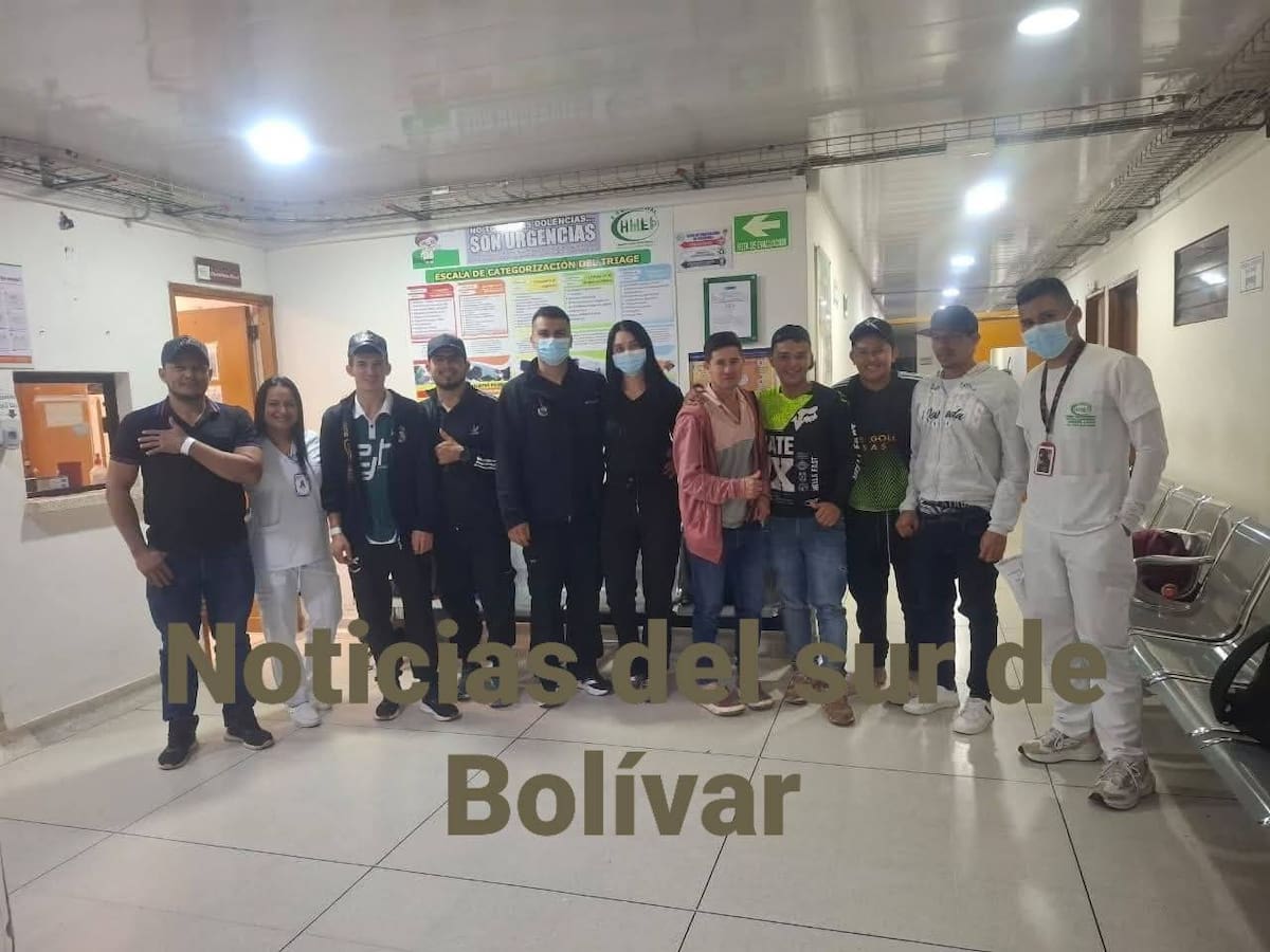 Rescatan a mineros en el sur de Bolívar. Foto: Noticias del Sur de Bolívar.